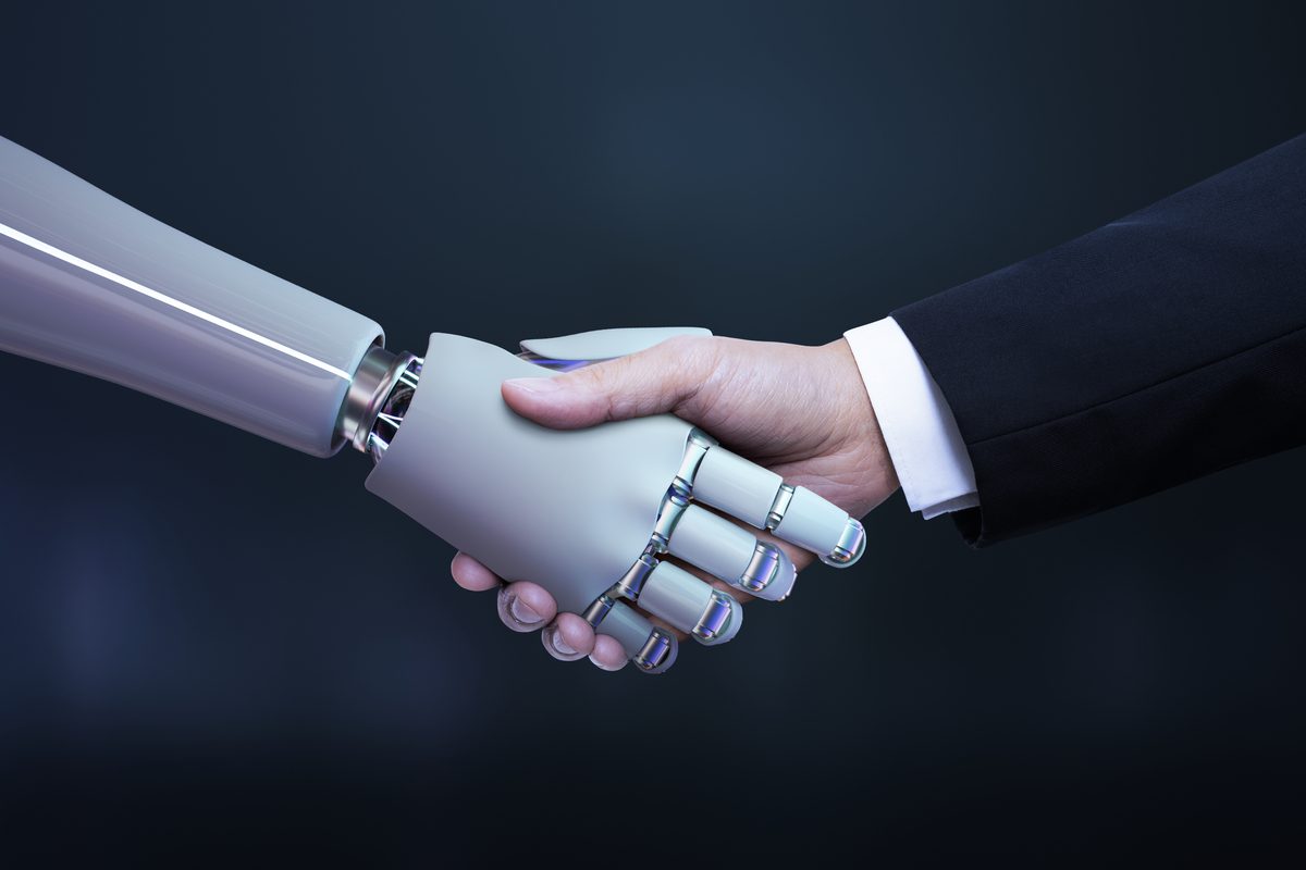 Business Hand Robot Handshake Artificial Intelligence Digital T